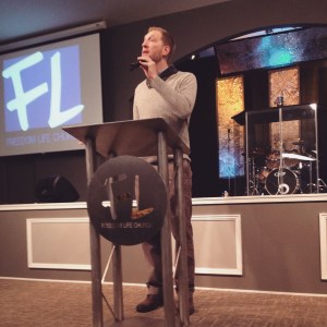 Speaking at Freedom Life Church Charleston.
